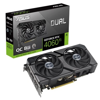 Placa video ASUS GeForce RTX 4060 Ti DUAL EVO OC, 8GB GDDR6, 128-bit