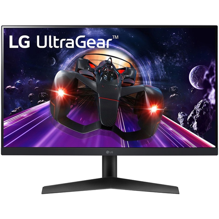 LG 24GN60R Monitor, IPS, 23.8", Full HD, 144hz, HDMIx1, DPx1, Fekete