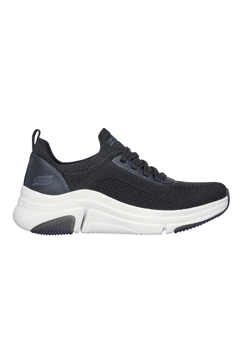 Skechers, Pantofi sport din material textil BOBS Sparrow Flex, Negru