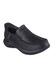 Skechers, Кожени мокасини, Черен, 40