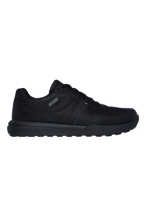 Skechers, Pantofi sport Netson Gander impermeabili, Negru