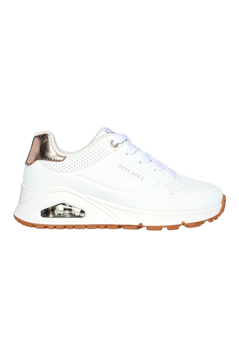 Skechers, Uno Gen 1 okobor sportcipo peraqsqforalt szegmensekkel, Fehér