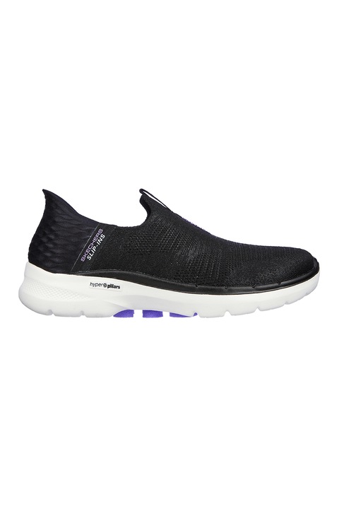 Sneakers, Skechers Go Walk 6 Fabulous View Slip-ins 124569-NVY, Albastru marin, Negru stins