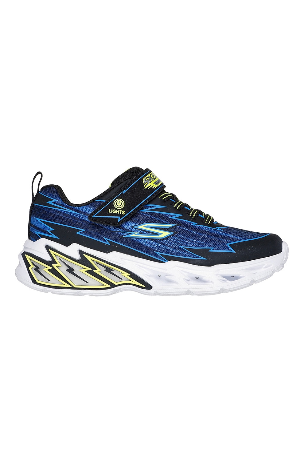 Skechers, Pantofi sport cu aspect contrastant Light Storm 2.0, Negru, Albastru, 32 EU