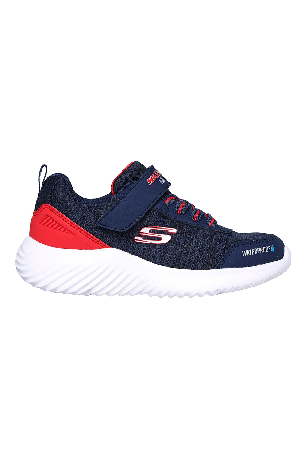 Skechers, Pantofi sport impermeabili Bounder - Dripper Drop, Rosu, Bleumarin, 28 EU