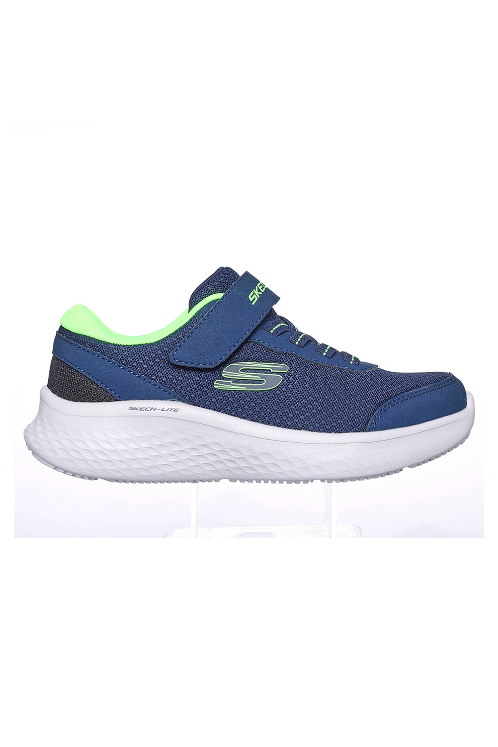 Skechers, Pantofi sport cu velcro Skech-Lite, Albastru inchis, 32 EU