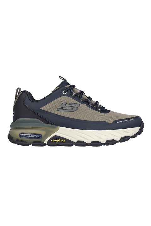 Skechers, Pantofi impermeabili pentru drumetii Max Protect-Fast, Kaki