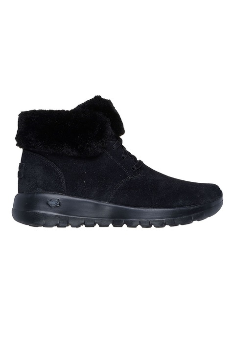 Skechers, Велурени боти On-The-Go, Черен