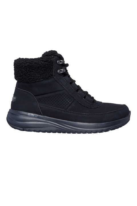 Skechers, Ghete de piele ecologica On-The-Go, Negru