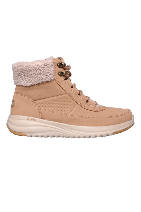 Skechers, Боти On-The-Go от еко кожа, Camel
