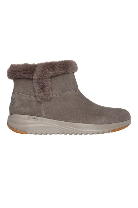 Skechers, Ghete slip-on impermeabile On The Go, Maro taupe