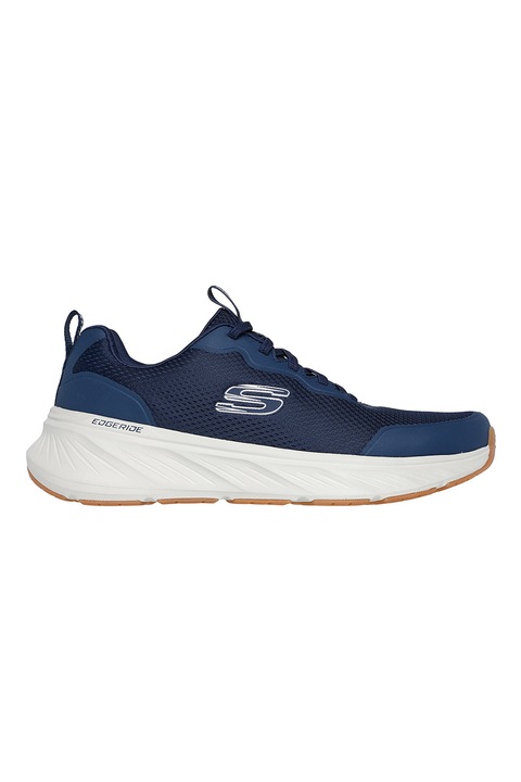Skechers, Спортни обувки Edgeride Rekze с мрежести зони и синтетика, Тъмносин