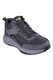 Skechers, Pantofi sport impermeabili cu insertii de piele nabuc, Gri carbune, 40