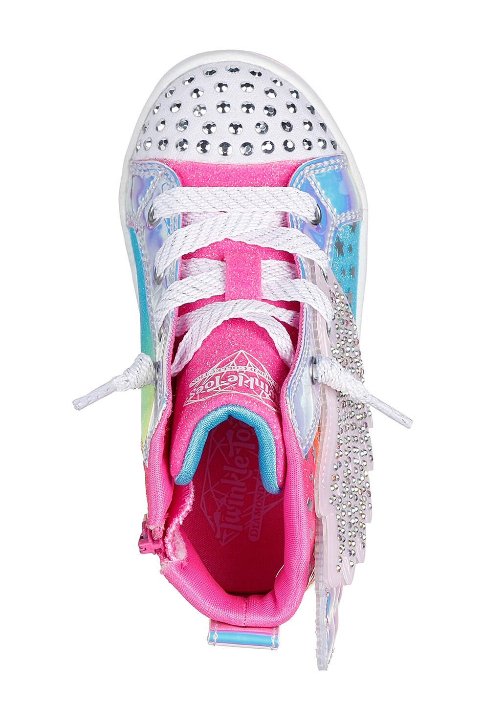 tn.ss_♡ Skechers, Pantofi sport medii cu strasuri Twinkle Toes, Roz
