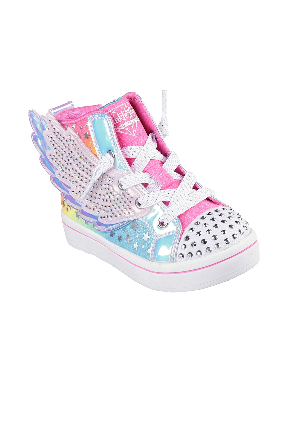 tn.ss_♡ Skechers, Pantofi sport medii cu strasuri Twinkle Toes, Roz