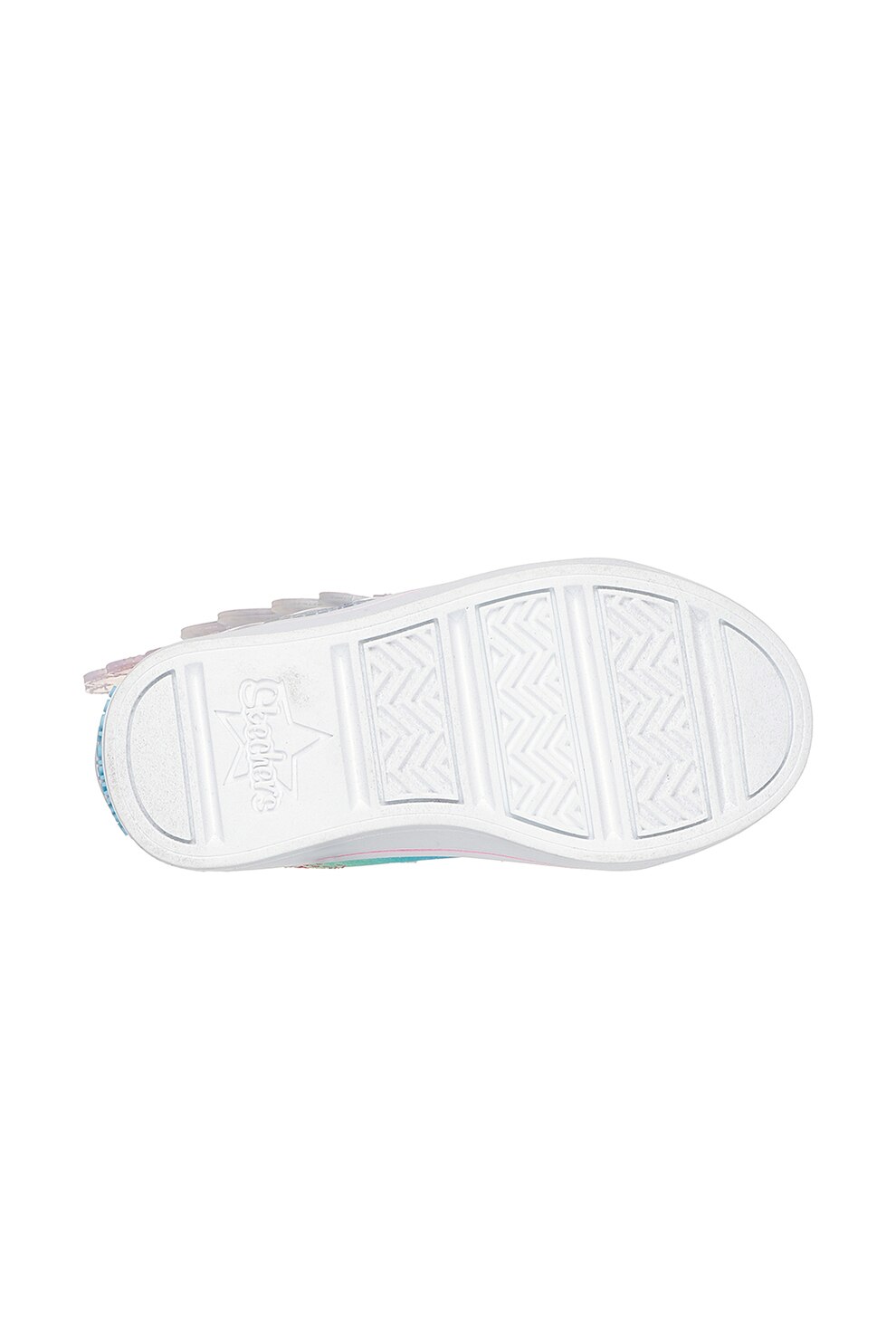 Skechers, Pantofi sport medii cu strasuri Twinkle Toes, Roz