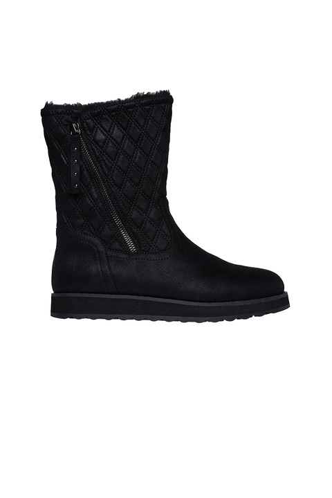 Skechers, Ghete de piele ecologica Modern Comfort, Negru