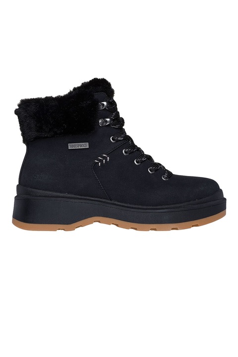 Skechers, Ghete impermeabile, Negru, 36