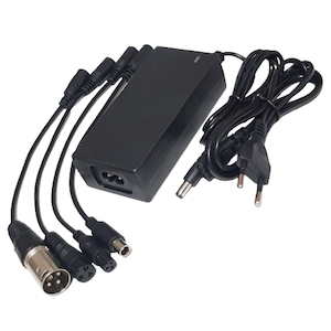 Incarcator baterii Li-ion 42V/2A universal Ebike, cu mufe de incarcare DC2.5x2.1, aviation 3 pin 8mm, aviation 3 pin 12mm, 8mm RCA, 3-Pin XLR, Nafpro