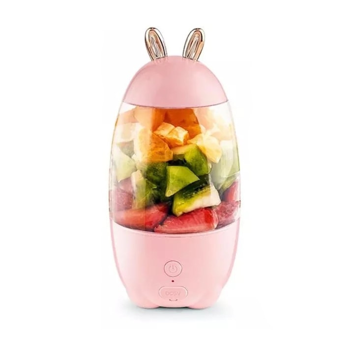 Pahar blender portabil multifunctional, USB, ABS PS, pentru acasa si birou