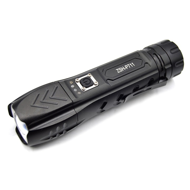 Мултифункционален LED фенер ZSH P711, zoom, USB, 40W