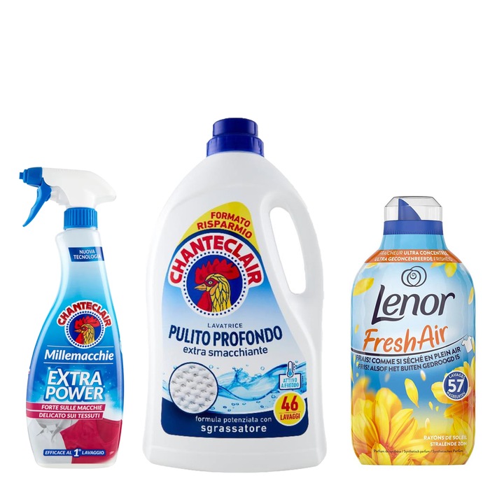 Set ChanteClair pentru Ingrijirea Perfecta a Rufelor, Trio Essential