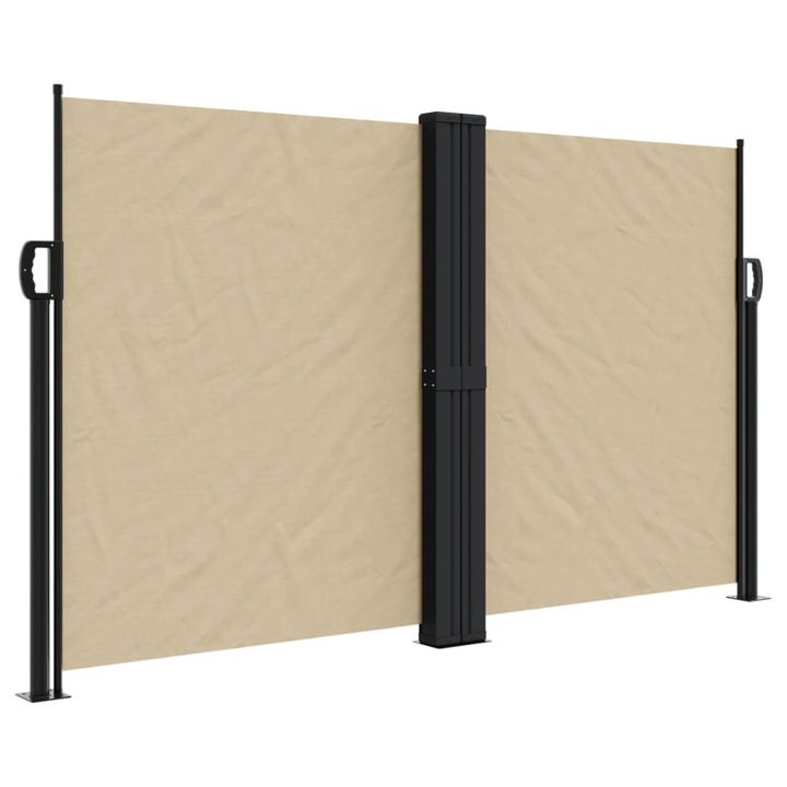 Copertina laterala retractabila vidaXL, bej, 140 x 1000 cm, 13.55 kg