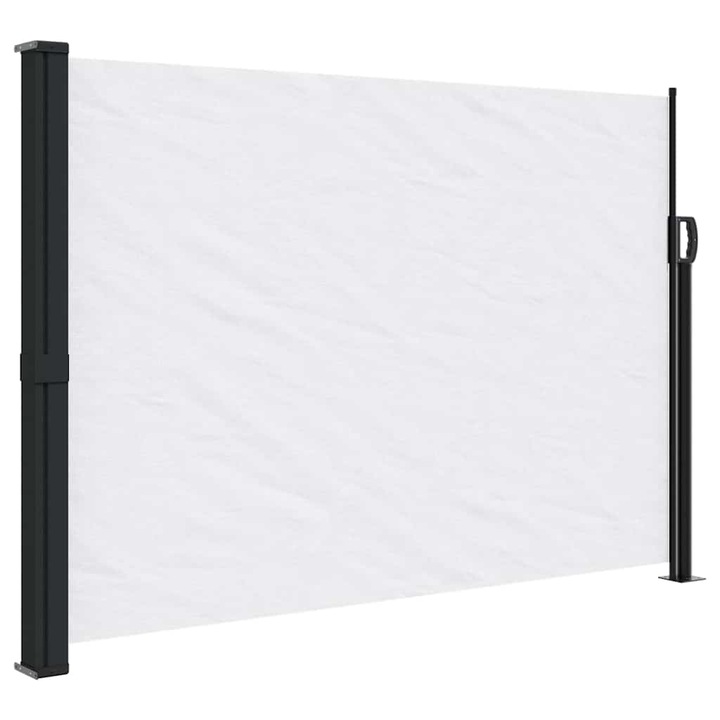 Copertina laterala retractabila vidaXL, alb, 140x600 cm, 6.6 kg