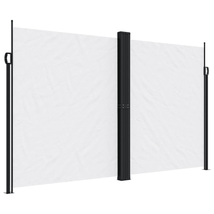 Copertina laterala retractabila vidaXL, alb, 200x600 cm, 16.3 kg