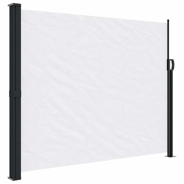 Copertina laterala retractabila vidaXL, alb, 160 x 600 cm, 7.3 kg