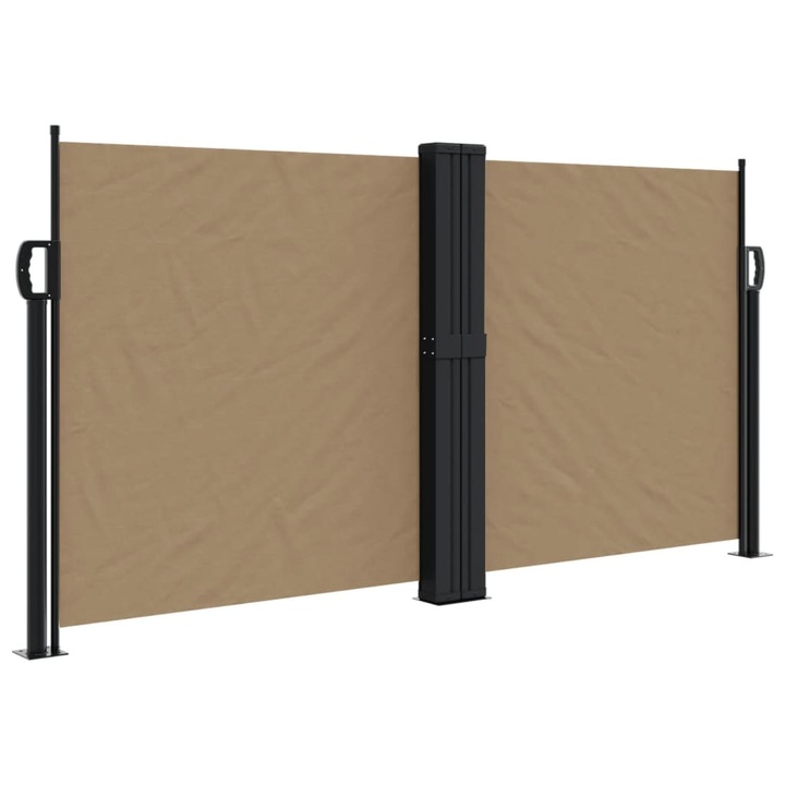 Copertina laterala retractabila vidaXL, gri taupe, 120x1200 cm, 11.6 kg