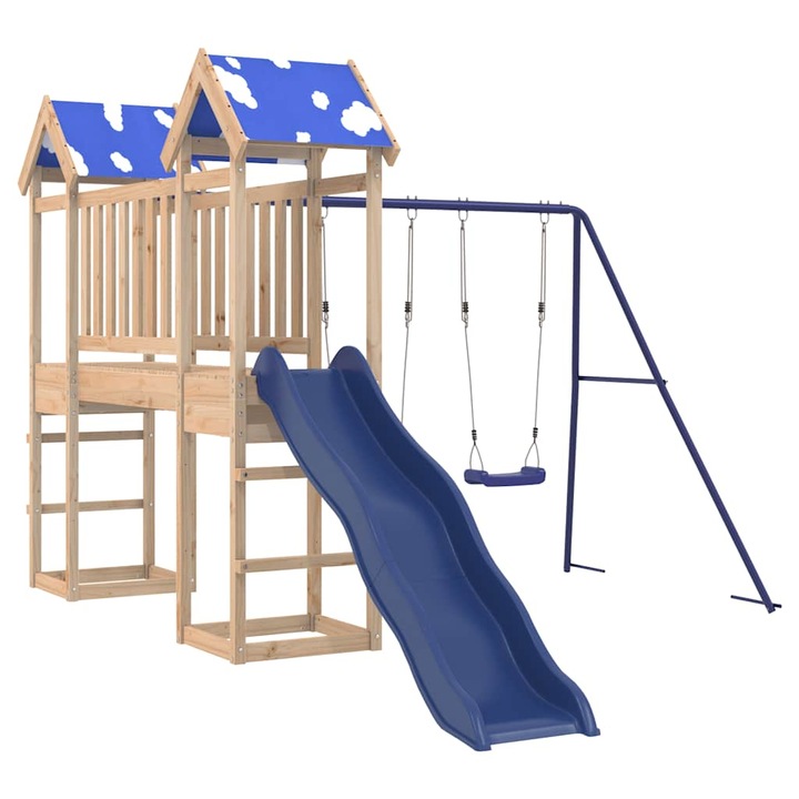 Set de joaca pentru exterior vidaXL, lemn masiv de pin, 39.75 kg 3279019