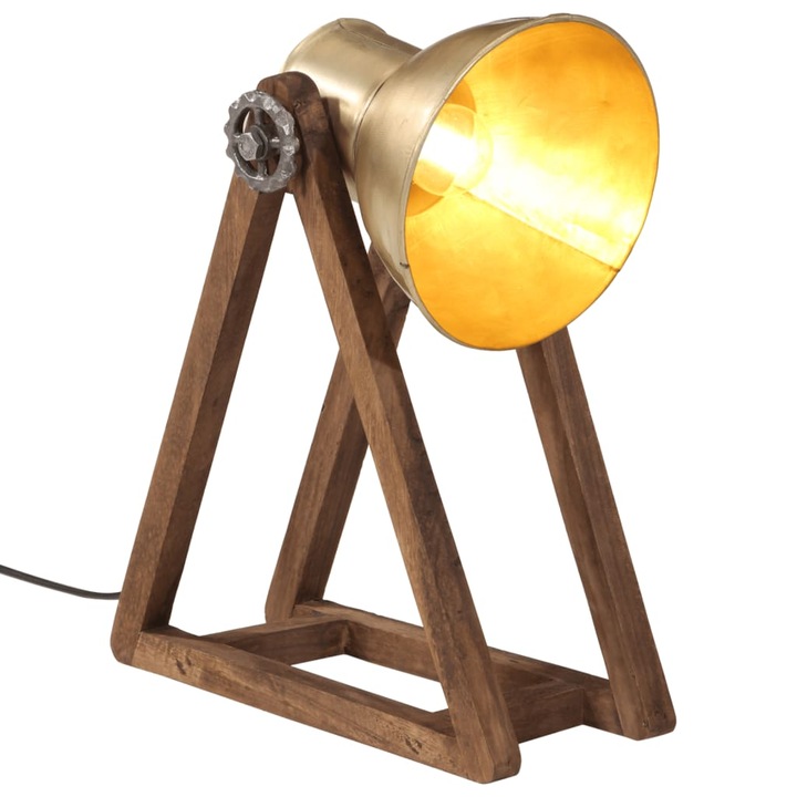 Lampa de birou vidaXL, 25 W, alama antichizata, 30x17x40 cm, E27, 1.12 Kg