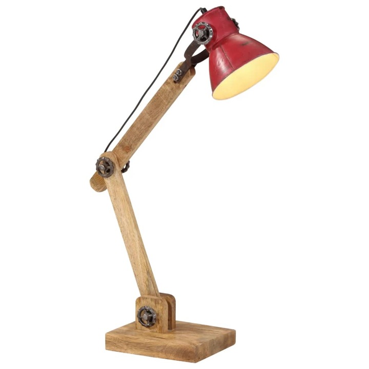 Lampa de birou vidaXL, 25 W, rosu uzat, 23x18 x96 cm, E27, 2.54 Kg