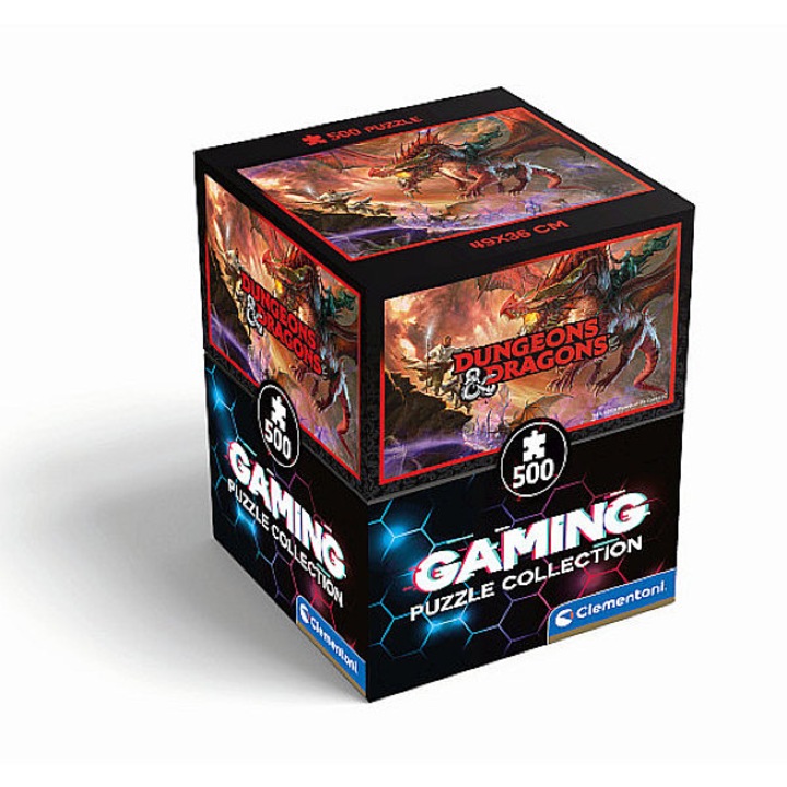 Clementoni Cube 500 db-os puzzle - Dungeon and Dragons - A sárkány csata (35561)