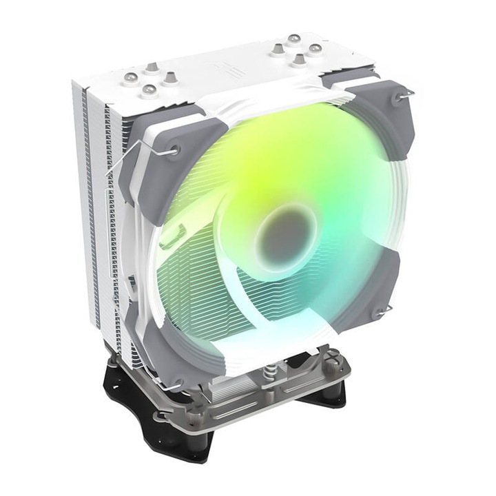 Cooler procesor Darkflash, S21, ARGB, alb, 130x75x157mm