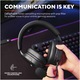 Trust GXT491 FAYZO vezeték nélküli gaming fejhallgató, 7.1 USB Surround Sound, RGB, akár 22 órás akkumulátor-üzemidő, zajszűrés, mikrofon, laptop, PS5, PS4 kompatibilis, fekete