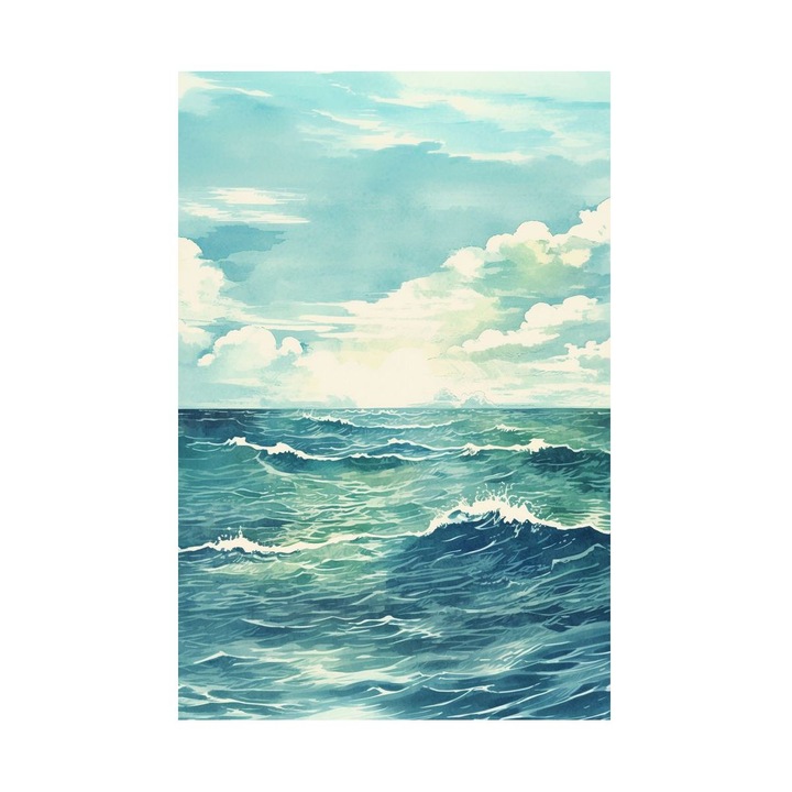 Tablou Ocean, Pulsul Oceanului, MDF, 60x90 cm