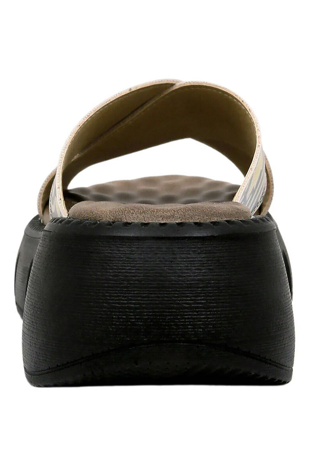 DOGO SHOES, Sandale din piele ecologica Abstract Outline, Negru
