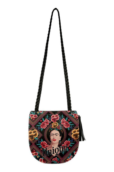 Чанта с принт DOGO SHOES, Fango brown/Dusty pink/Black