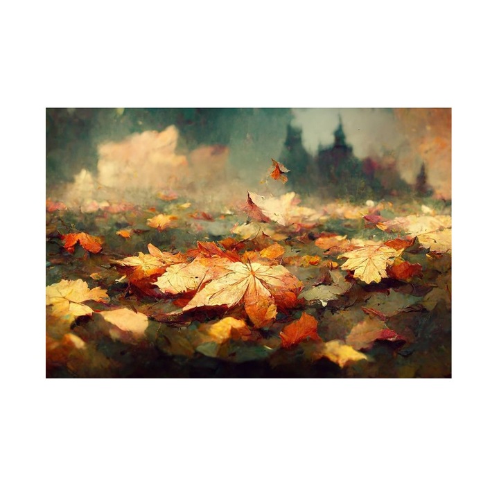 Tablou Cu Peisaj De Toamna, Covorul Toamnei, MDF, 90x60 cm