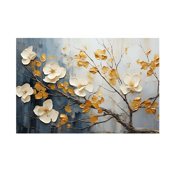 Tablou Flori De Aur, Flori Aurii, MDF, 70x50 cm