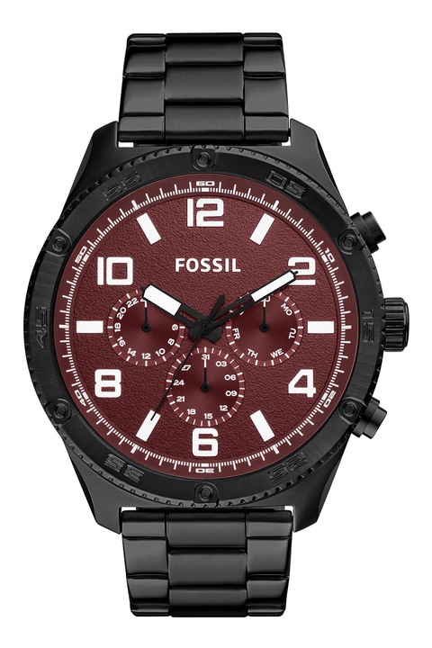 Fossil, Ceas din otel inoxdibil cu functii multiple, Negru