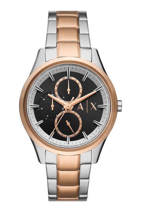 ARMANI EXCHANGE, Multifunkciós rozsdamentes acél karóra, Rózsaarany, Ezüstszín