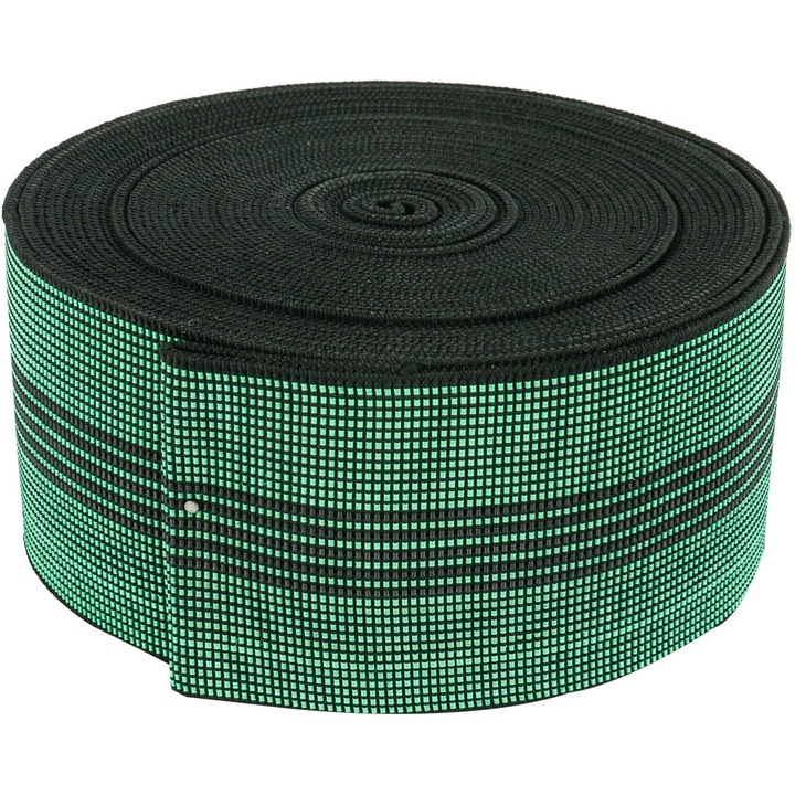 Plata QttvbTna Еластична лента, двойно тъкана, полиестер, 1 ролка