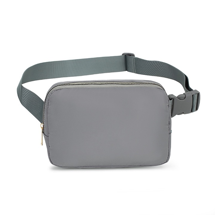 Női kézitáska, vízálló, állítható pánttal, szürke