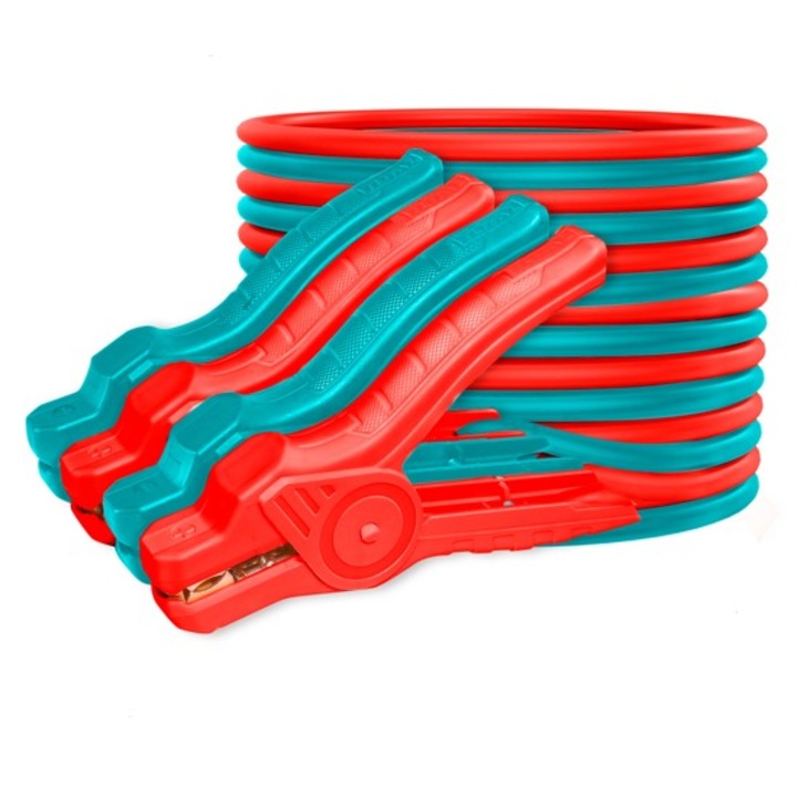 Cabluri transger curent, Total tools, 600 A, Verde/Rosu