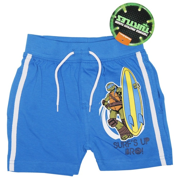 Fiú rövidnadrág Nickelodeon Model Ninja Turtles pamut, kék, 104 CM
