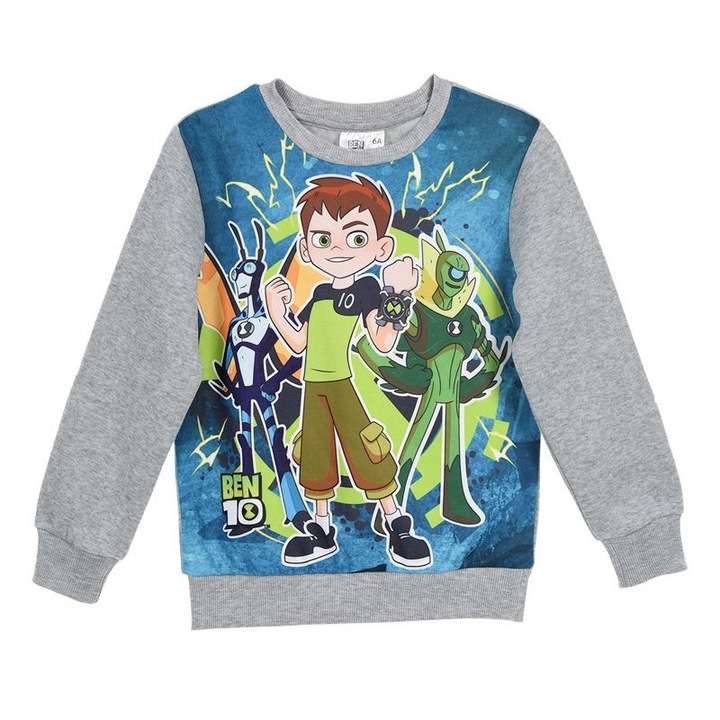 Fiú blúz, Ben 10 modell, szürke, poliészter, 94 CM