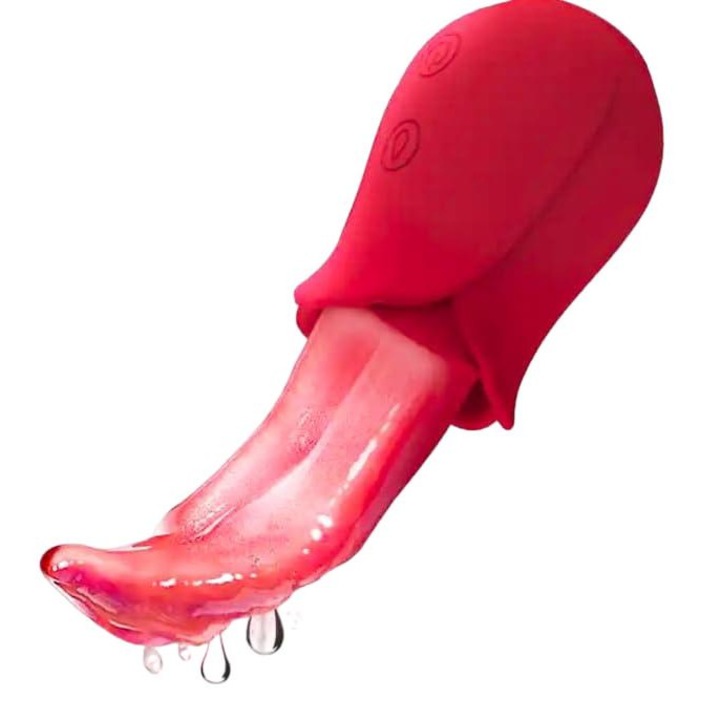 Вибратор, FairyKiss, стимулация, 10 скорости, водоустойчив, червен, 14.5 x 3.6 см